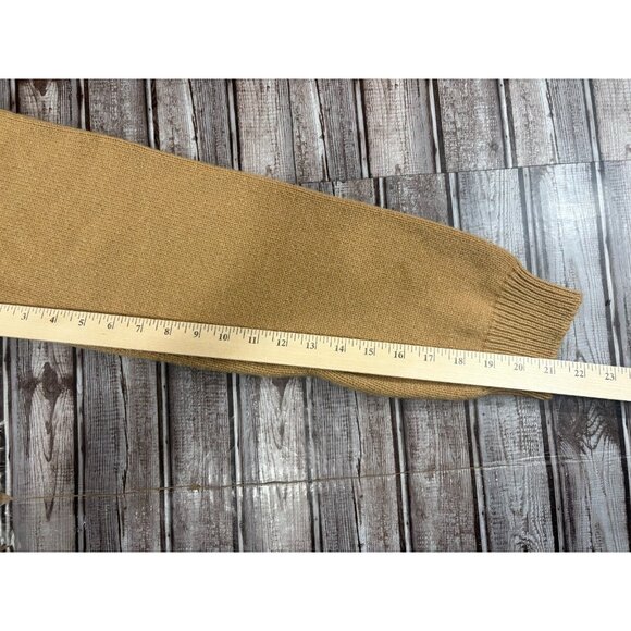 A.P.C 100% Lambswool Crew Neck Pullover sweater sz 2XL color camel NWT mspr $350 - Picture 7 of 9